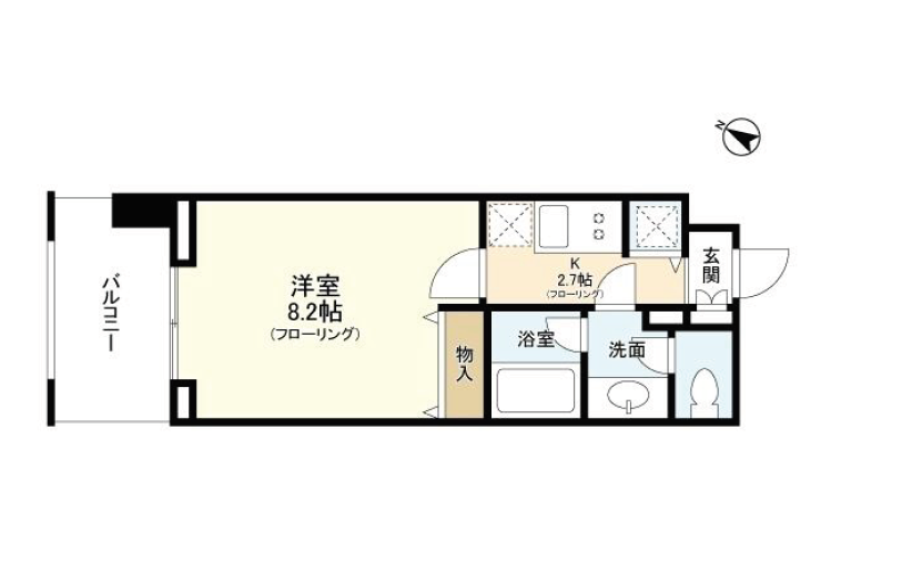 プロスペクト東雲橋　812号室　間取り