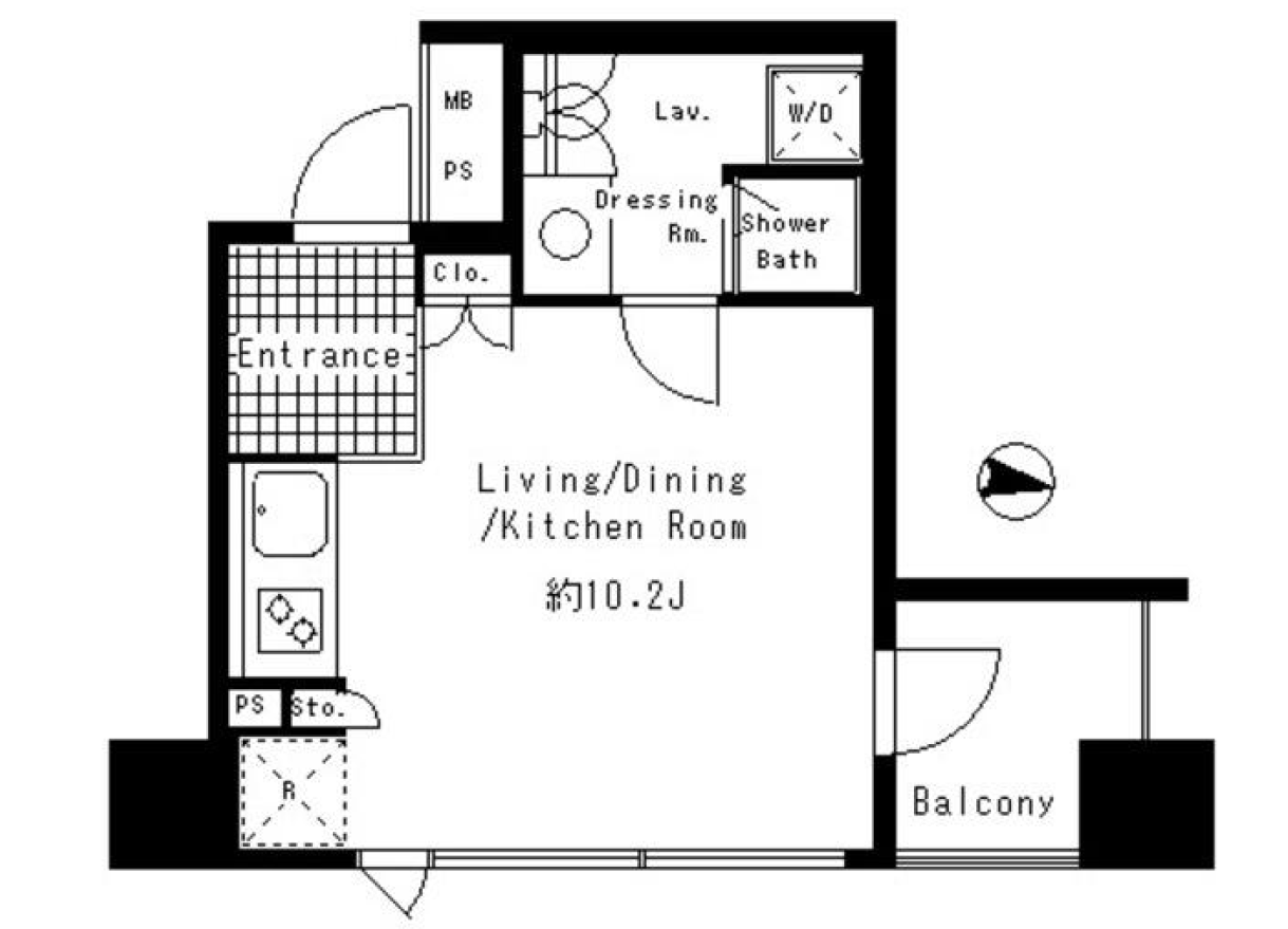 パークアクシス渋谷神南　306号室　間取り