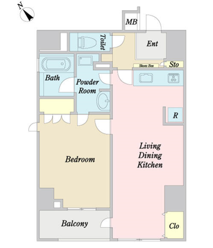 プロシード西新宿　602号室　間取り