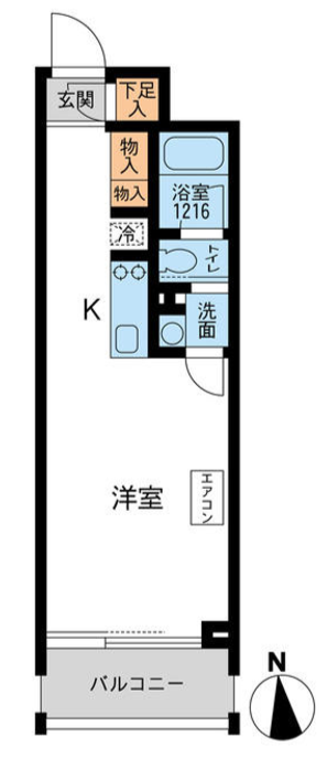 アーデン芝公園　204号室　間取り