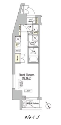 JPnoie門前仲町　301号室　間取り