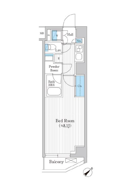 アーバンプレミア池尻大橋　406号室　間取り