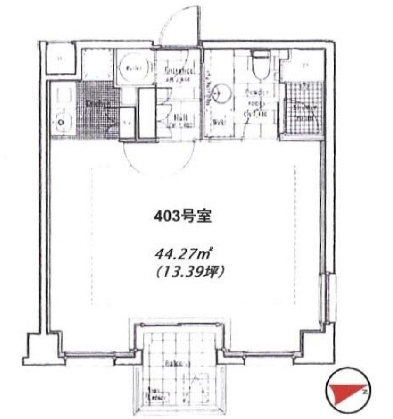 IL CENTRO SERENO　403号室　間取り