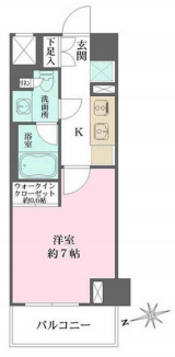 ザ・パークワンズ山吹神楽坂　504号室　間取り