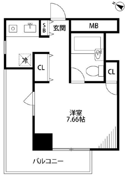 メゾン・ド・ヴィレ麻布台　1007号室　間取り