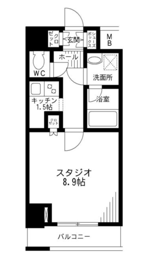 レジディア九段下　1202号室　間取り