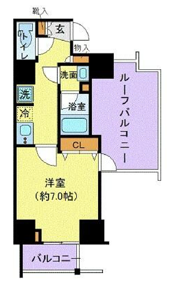 グランヴァン赤坂　902号室　間取り