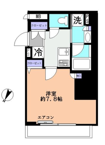 コンシェリア白金台　203号室　間取り