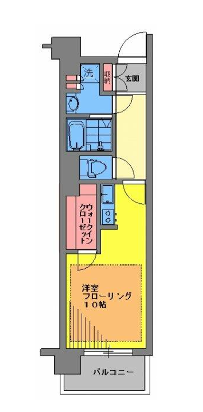 アトラス品川中延　516号室　間取り