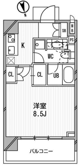 アーデン麻布十番　402号室　間取り