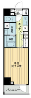 フレシア中目黒　404号室　間取り