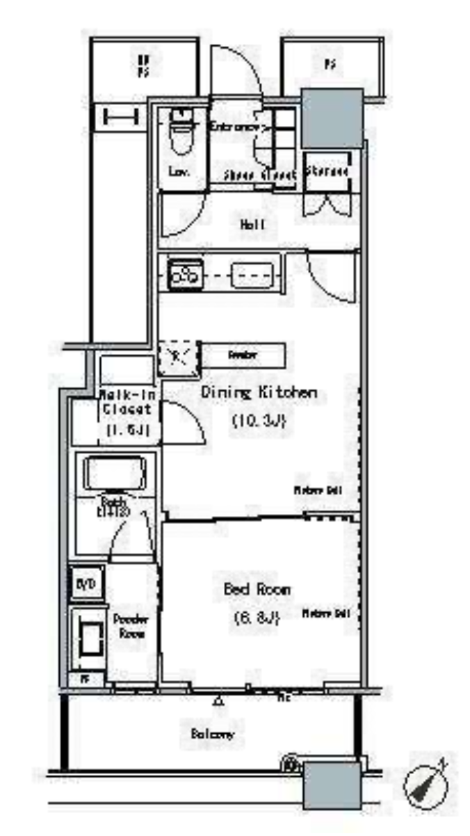 THE TOKYO TOWERS MID TOWER　3008号室　間取り