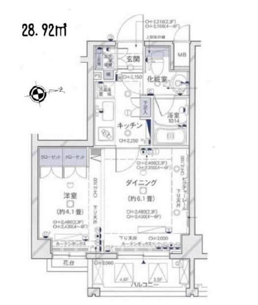 パレステュディオ代々木　601号室　間取り