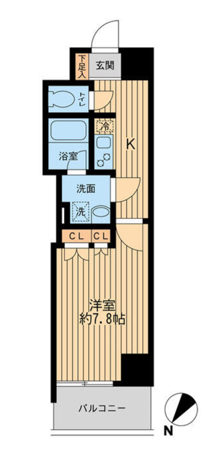 日本橋ファーストレジデンス　709号室　間取り