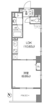 ルクレ新川レジデンス　1007号室　間取り
