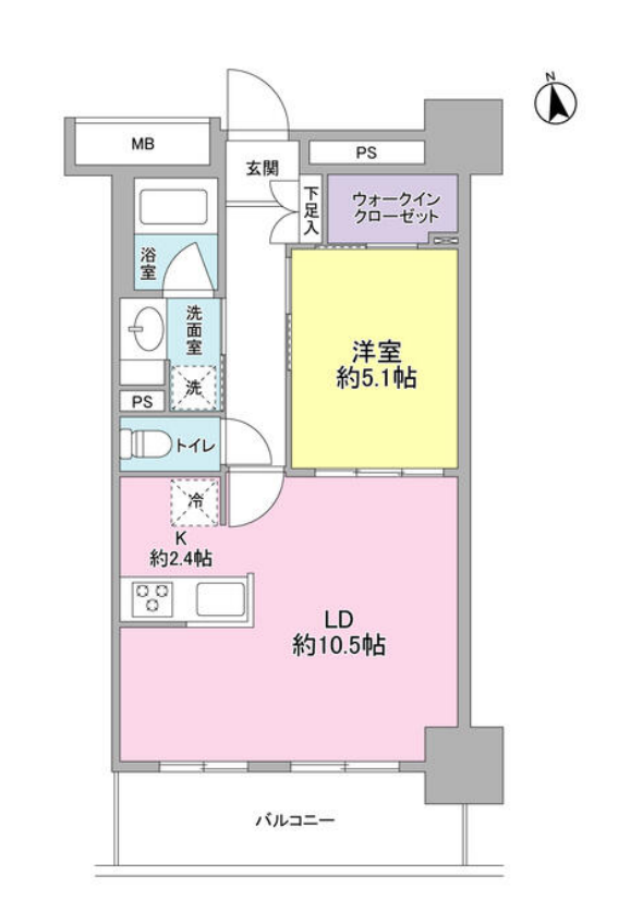スタイリオ品川中延　1105号室　間取り