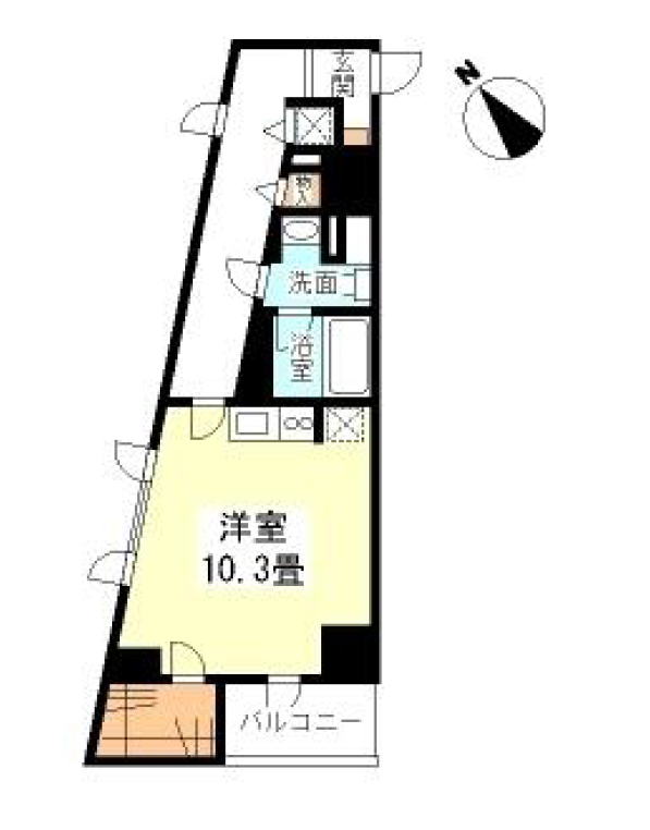 TKフラッツ渋谷　501号室　間取り