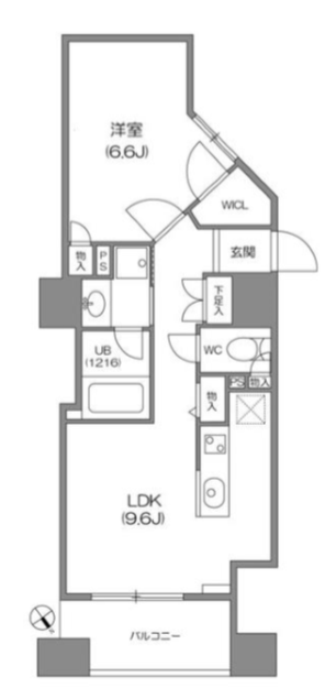 ルクレ新川レジデンス　403号室　間取り