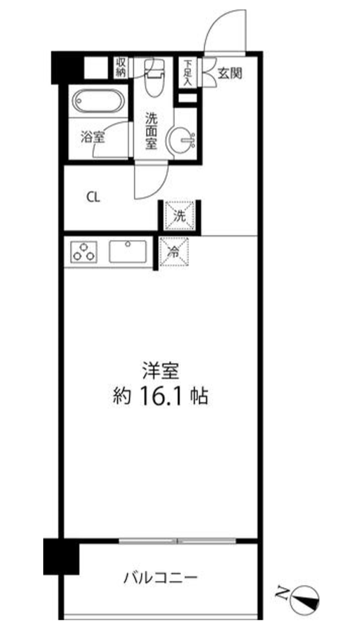 レガリア都立大レジデンス　202号室　間取り