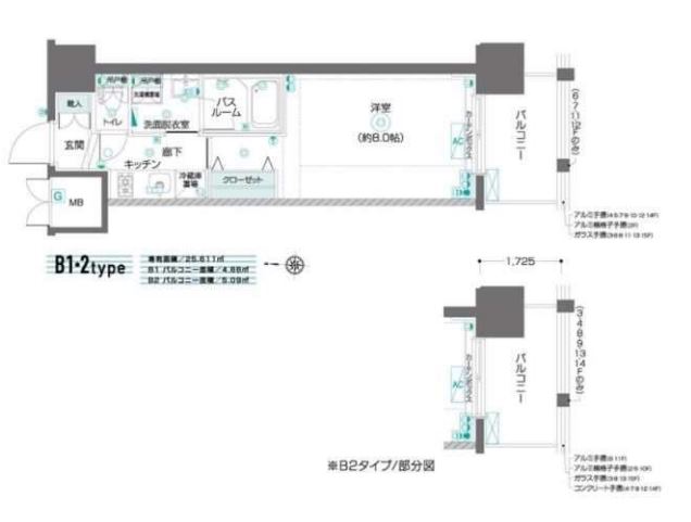 ZOOM東陽町　605号室　間取り