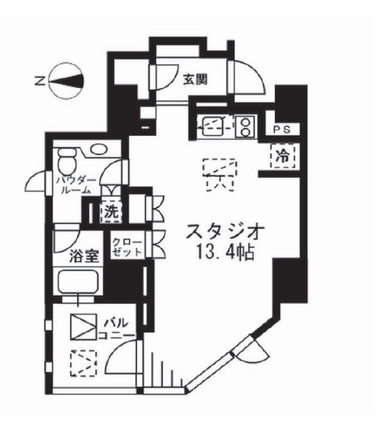 プライムアーバン四谷外苑東　304号室　間取り