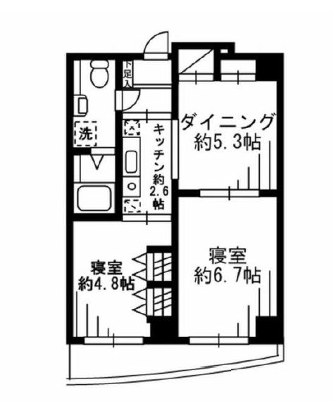 F.S.C.新宿マンション　413号室　間取り