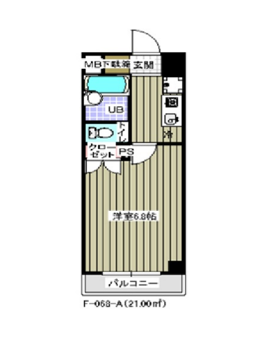 レジディア木場　805号室　間取り