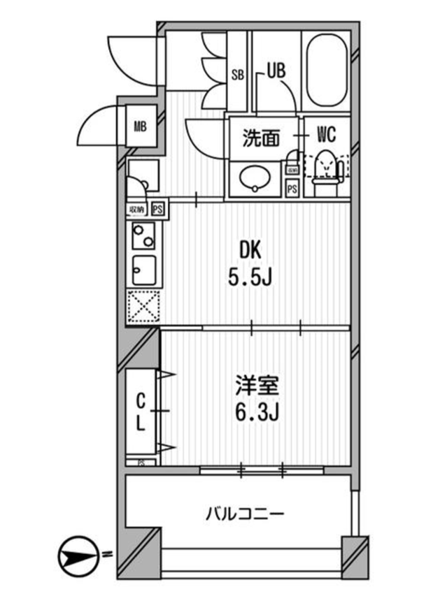 アーデン神保町　204号室　間取り