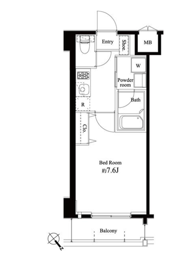 ハーモニーレジデンス門前仲町　302号室　間取り