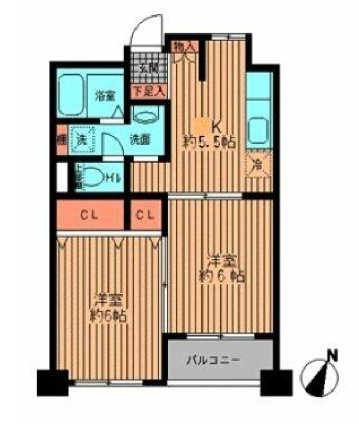 プライムアーバン勝どき　514号室　間取り