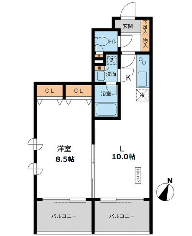 カッシア目黒　301号室　間取り