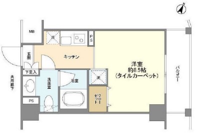 アーバンファースト神楽坂 506号室 間取り