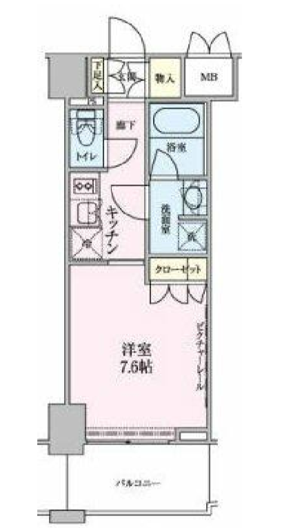 ザ・レジデンス赤坂檜町　703号室　間取り