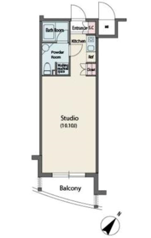 MFPR代々木タワー　403号室　間取り