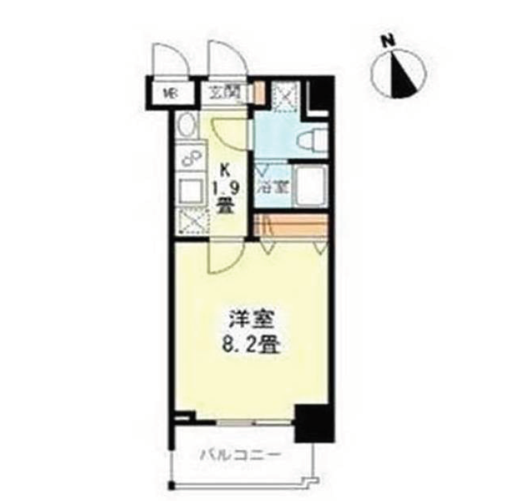 ガーラプレイス新宿御苑　807号室　間取り