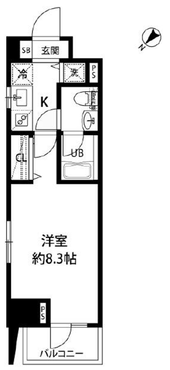 ルクレ日本橋馬喰町　506号室　間取り