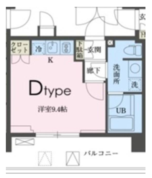 ガレリア東新宿　1105号室　間取り