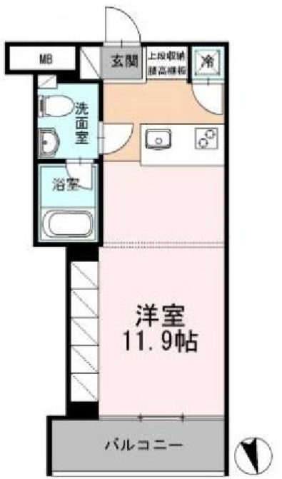 カスタリア目黒長者丸　316号室　間取り