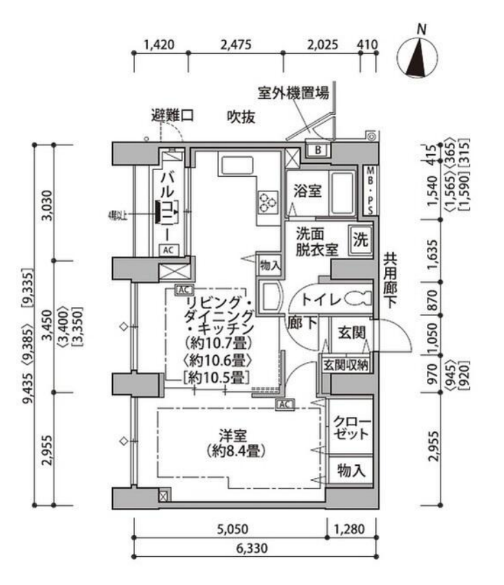 東雲キャナルコートCODAN　14号棟1210号室　間取り