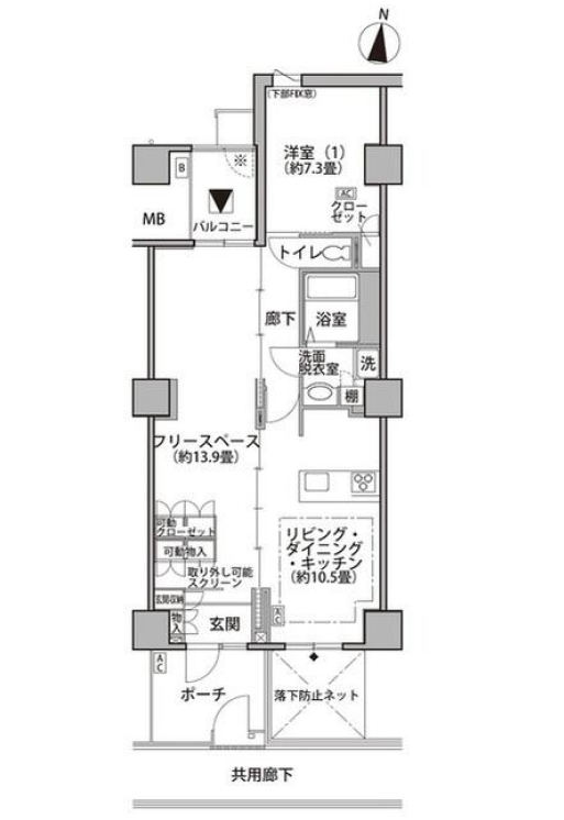 東雲キャナルコートCODAN　21号棟506号室　間取り