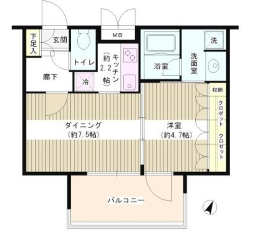 アゼリアテラス新宿　316号室　間取り