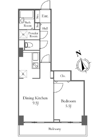 リバーシティ21新川　3209号室　間取り