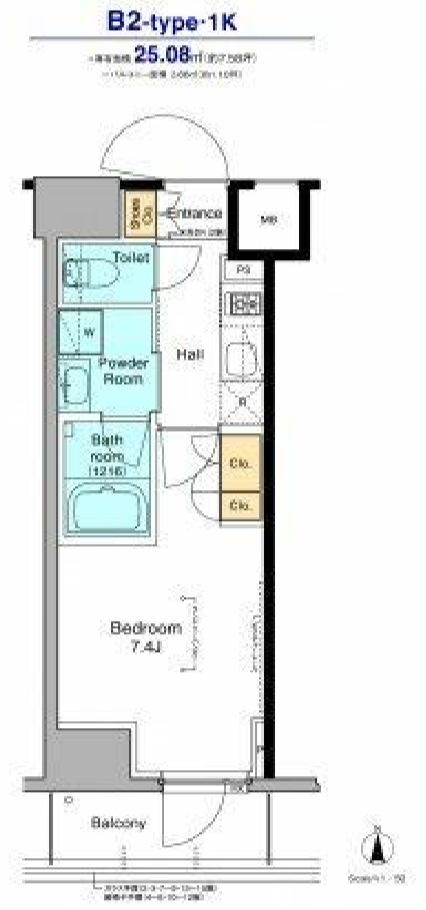 プラウドフラット木場Ⅱ　603号室　間取り