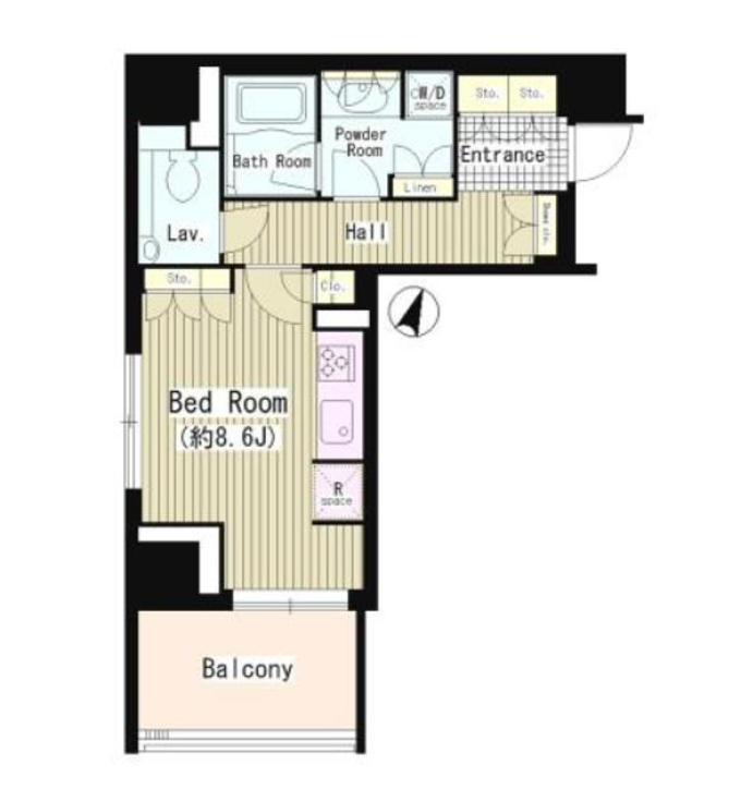 パークコート・ジオ永田町　201号室　間取り