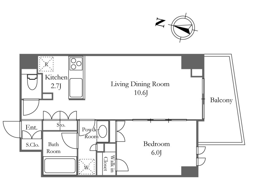KDXレジデンス恵比寿　409号室　間取り