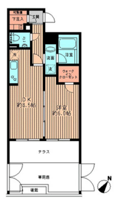 プラティノ代々木　103号室　間取り