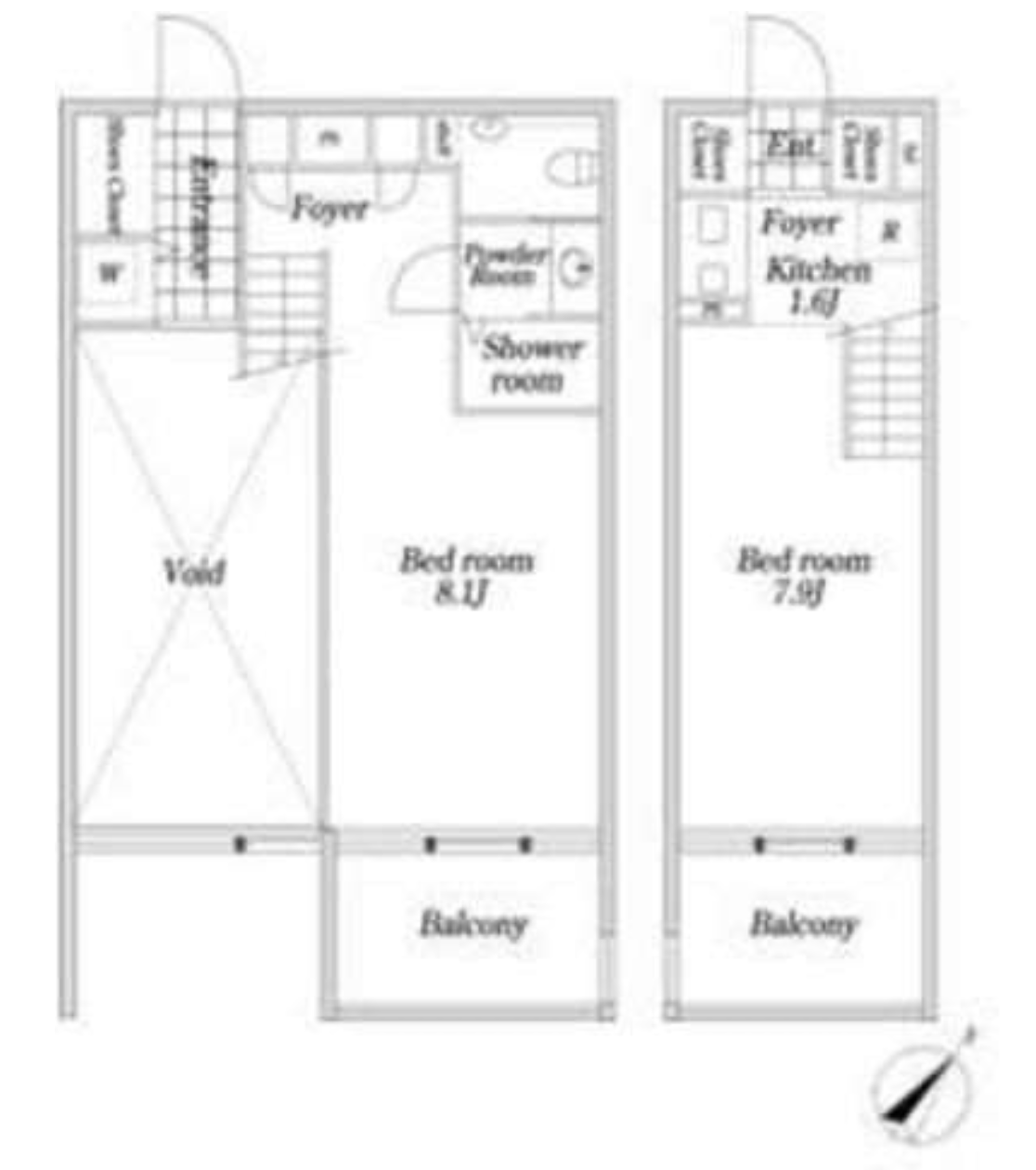 KDX大伝馬レジデンス　705号室　間取り