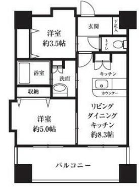 ＨＦ西新宿レジデンスＷＥＳＴ　1001号室　間取り
