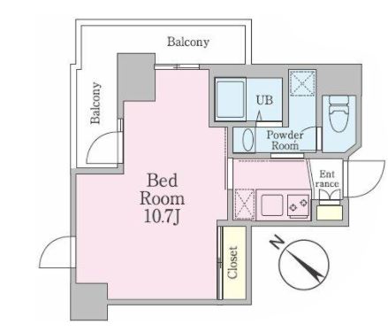 グランパセオ新宿余丁町　502号室　間取り