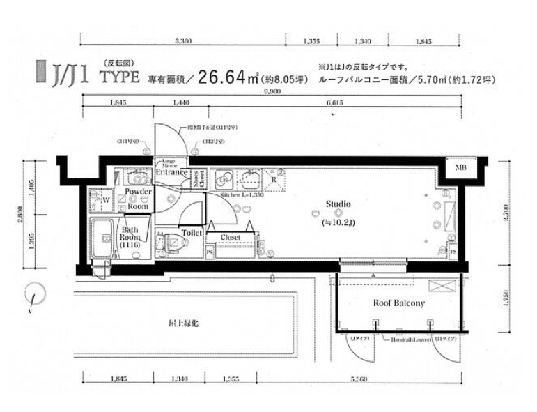 スカイコートグランメゾン御殿山　312号室　間取り
